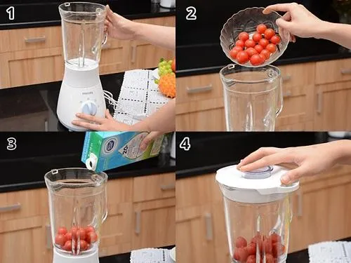 Cách lắp máy xay sinh tố hoa quả