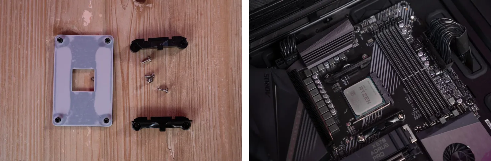 Tự lắp tản nhiệt nước AIO: Backplate cho AMD