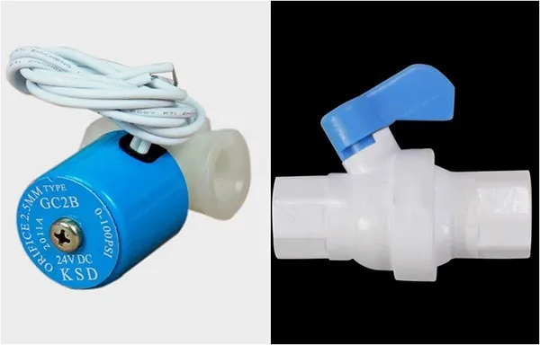 Bảng so sánh trực quan sự khác biệt giữa van điện từ và van cơ truyền thống, nêu bật ưu điểm của van điện từ trong việc kiểm soát nước thải và sục rửa màng RO