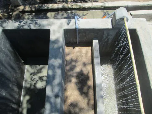 Xây bể lọc nước giếng khoan 