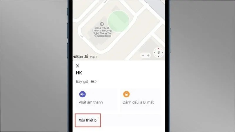 Xóa thiết bị để đặt lại và mở khoá iPhone 6 không cần máy tính