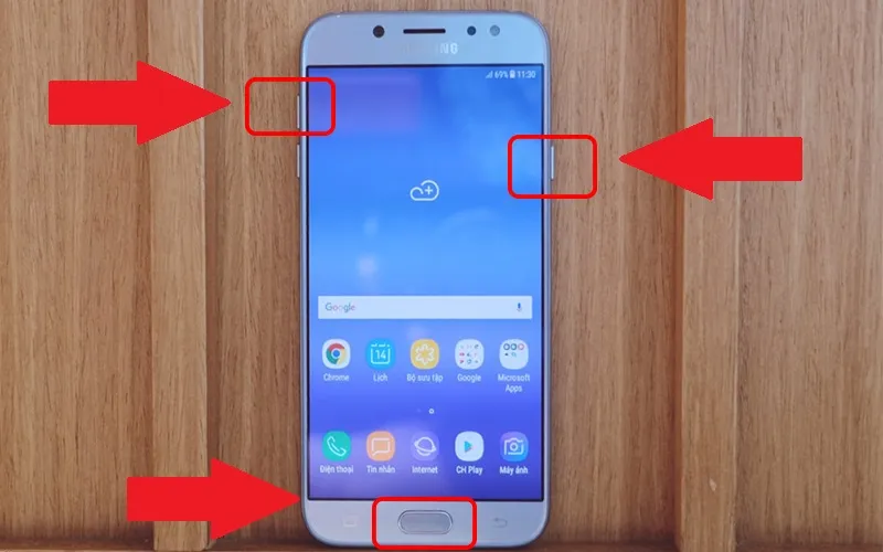 Khởi động lại Samsung từ menu khôi phục, một bước quan trọng trong quá trình bảo dưỡng hoặc sau khi đã mở pin máy J6
