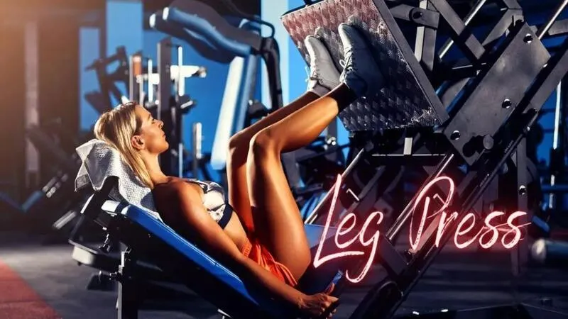 Máy đạp chân Leg Press Machine hỗ trợ cách sử dụng các máy tập gym cho nữ để phát triển cơ đùi và mông