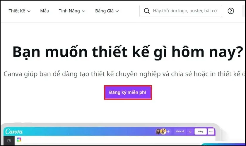 cách sử dụng canva trên máy tính bằng cách đăng ký