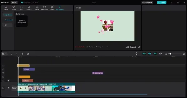 Điều chỉnh nâng cao hình ảnh trong CapCut