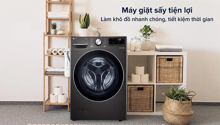 Chọn chế độ sấy trên máy giặt LG