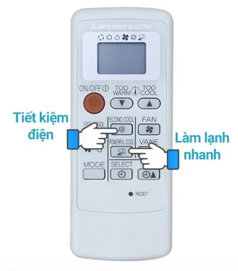 Hướng dẫn cách sử dụng điều khiển máy lạnh Mitsubishi Electric