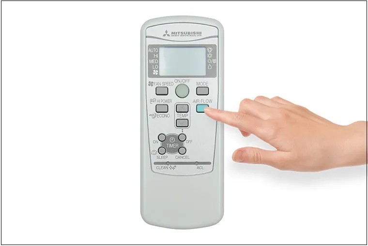 Chế độ điều chỉnh hướng gió của máy lạnh Mitsubishi