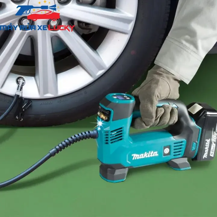 Máy Bơm Hơi Mini Cầm Tay Cho Lốp Xe