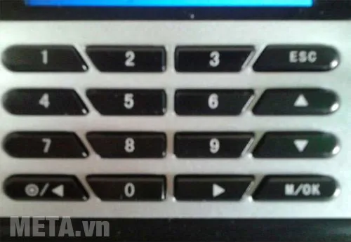 Bàn phím chức năng của máy chấm công vân tay Ronald Jack X628-C