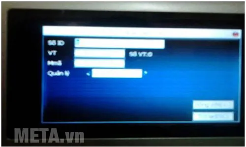 Cửa sổ đăng ký thông tin chi tiết cho nhân viên mới trên thiết bị Ronald Jack