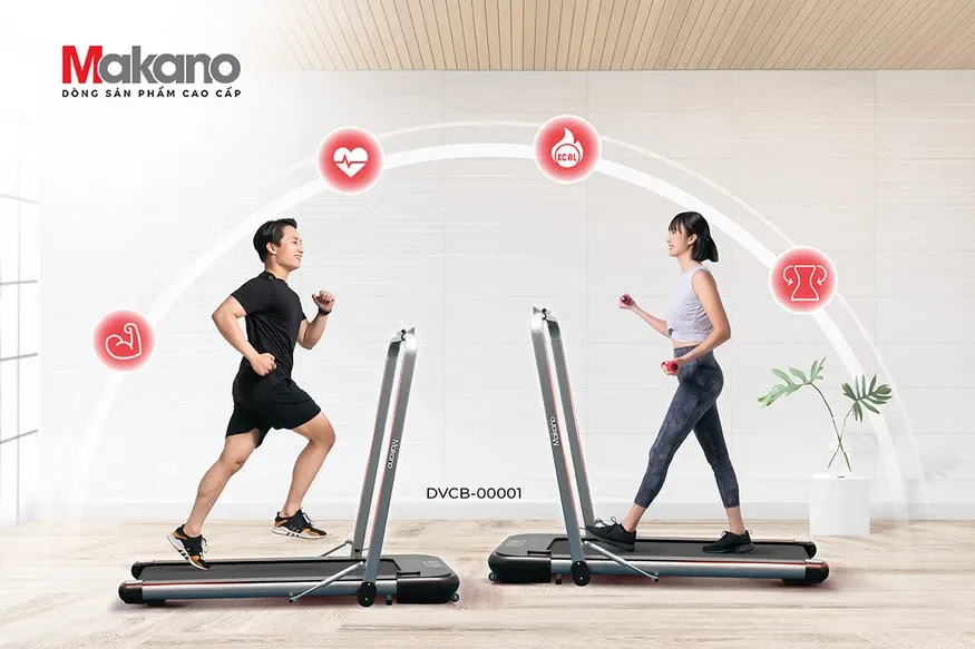 Hình ảnh mô tả máy chạy bộ hiện đại, thiết bị quan trọng giúp rèn luyện thể chất nếu biết cách sử dụng máy chạy bộ đúng cách.