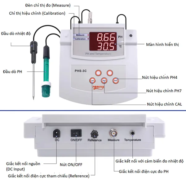 Máy đo pH để bàn trong phòng thí nghiệm, minh họa các đặc điểm và ứng dụng chuyên sâu khi tìm hiểu cách sử dụng máy đo pH để bàn