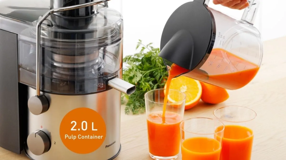 Máy ép chậm Panasonic với thiết kế hiện đại, giúp bạn hiểu allintitle:cách sử dụng máy ép chậm panasonic dễ dàng.
