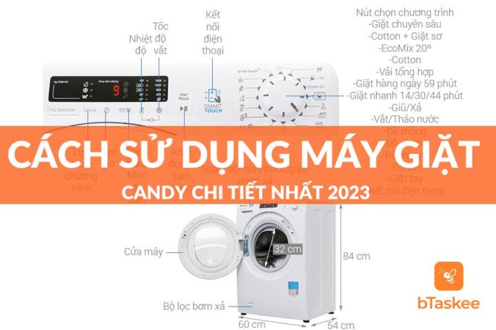 Cách Sử Dụng Máy Giặt Cửa Trước Candy Đúng Chuẩn Và Hiệu Quả
