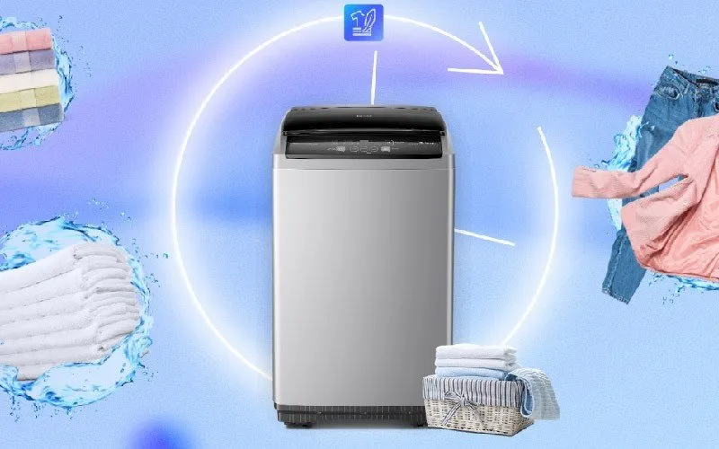 Máy giặt Sharp 10kg tự động điều chỉnh mực nước phù hợp khối lượng quần áo