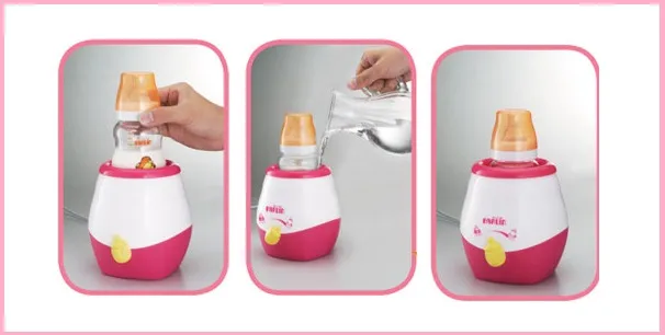 Các bước cơ bản để hâm nóng sữa mẹ từ ngăn mát tủ lạnh bằng máy ủ sữa