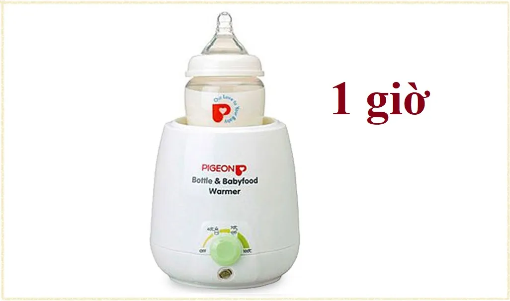 Thời gian tối đa sữa mẹ có thể được giữ ấm an toàn trong máy ủ sữa