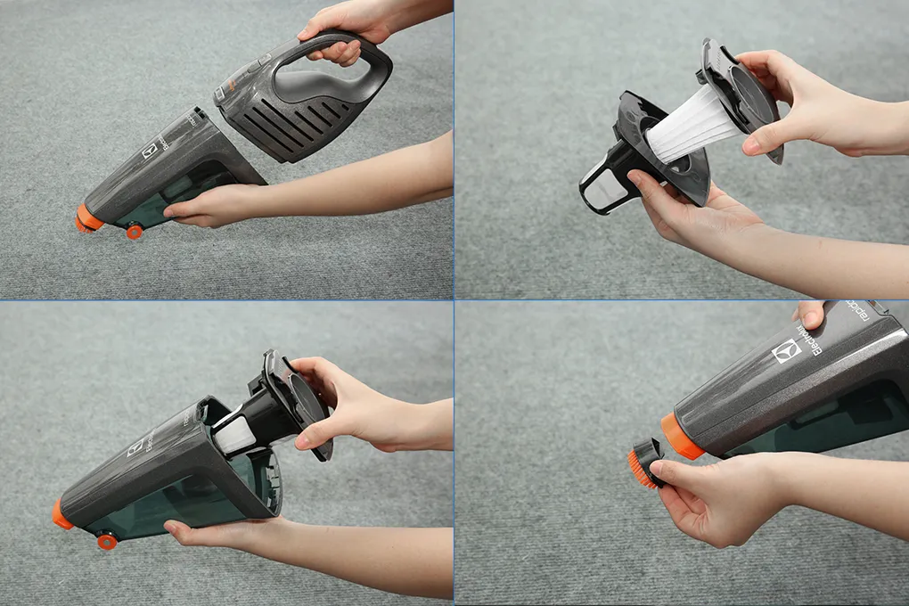 Kiểm tra an toàn máy hút bụi cầm tay Electrolux ZB6214IGM trước khi sử dụng