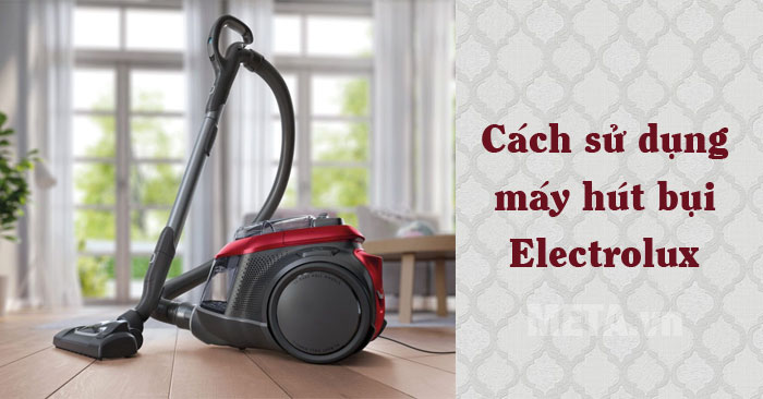 Tháo hộp chứa bụi máy hút bụi Electrolux