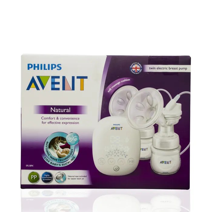 Hộp máy hút sữa Philips Avent Natural chính hãng, thể hiện sự tin cậy và nguồn gốc sản phẩm.