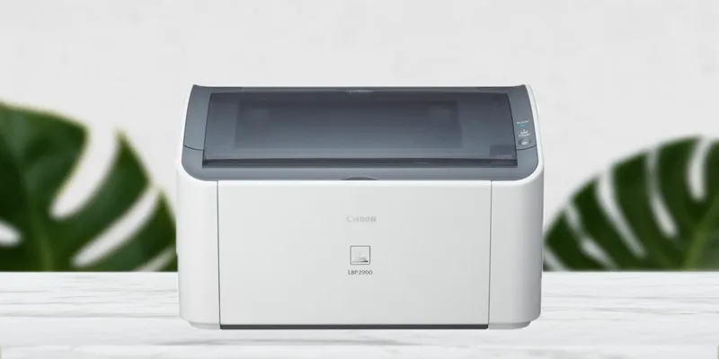 Hình ảnh mô phỏng việc tắt máy in Canon LBP 2900 đột ngột bằng cách rút dây nguồn, có thể gây hại cho tuổi thọ thiết bị