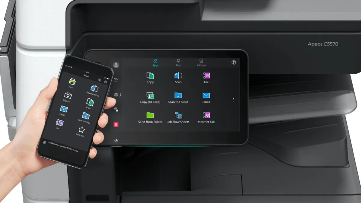 In tài liệu từ điện thoại di động lên máy in Fuji Xerox qua ứng dụng