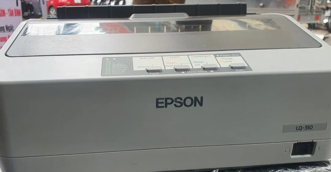 Thao tác in hóa đơn trên phần mềm quản lý và máy in Epson LQ-310