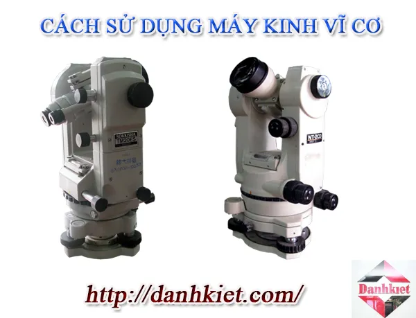 Người kỹ sư đang thao tác với máy kinh vĩ cơ tại công trường