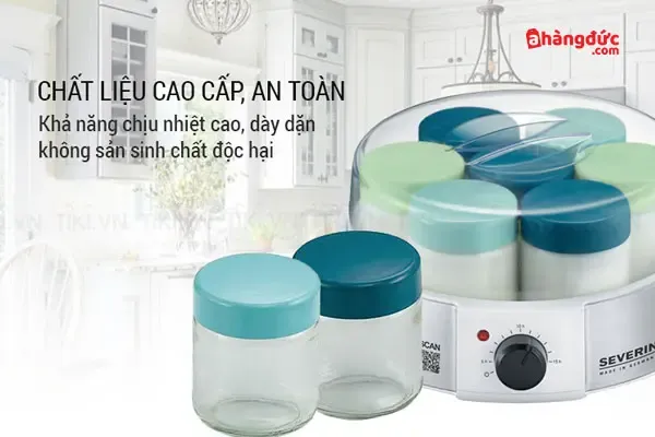 Hũ thủy tinh đựng sữa chua của máy Severin