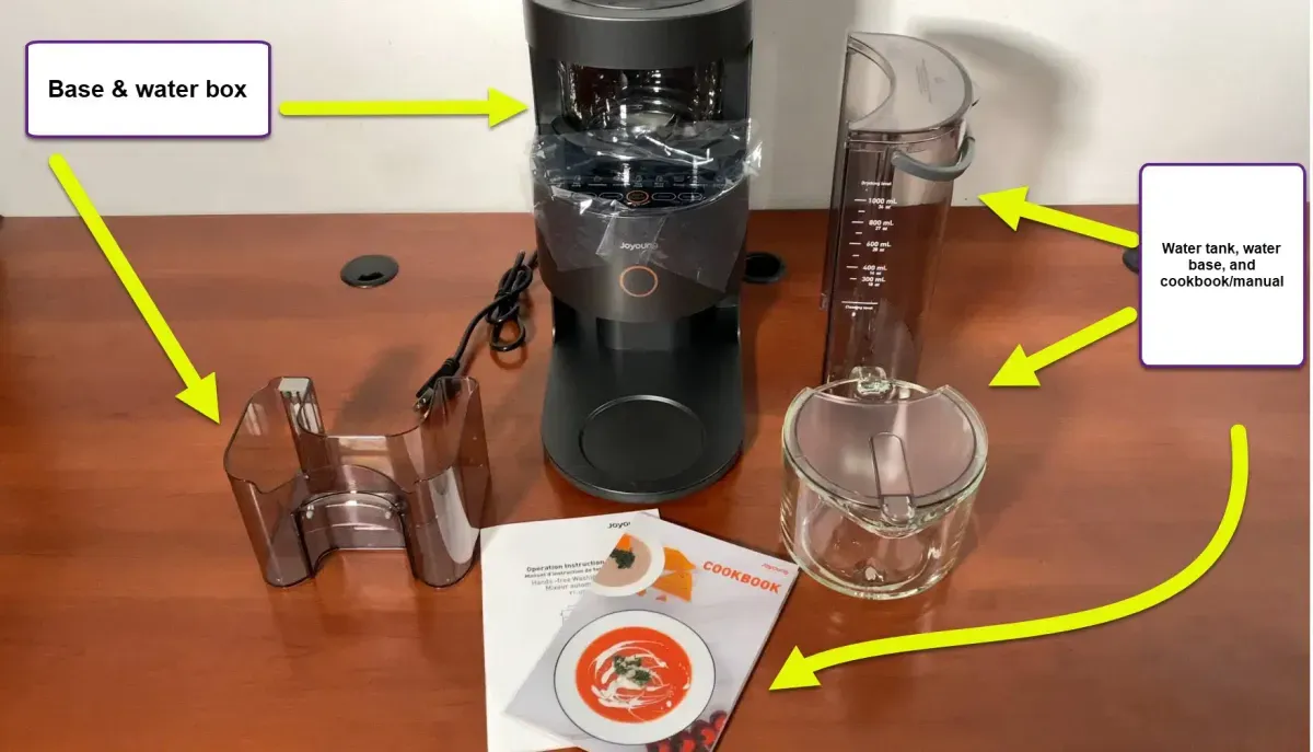 Cấu tạo máy làm sữa hạt Joyoung với các bộ phận chính