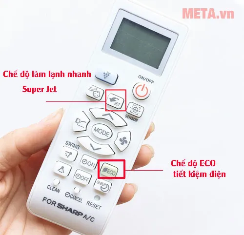 Hướng dẫn sử dụng remote điều khiển máy lạnh Sharp để tối ưu chế độ tiết kiệm điện