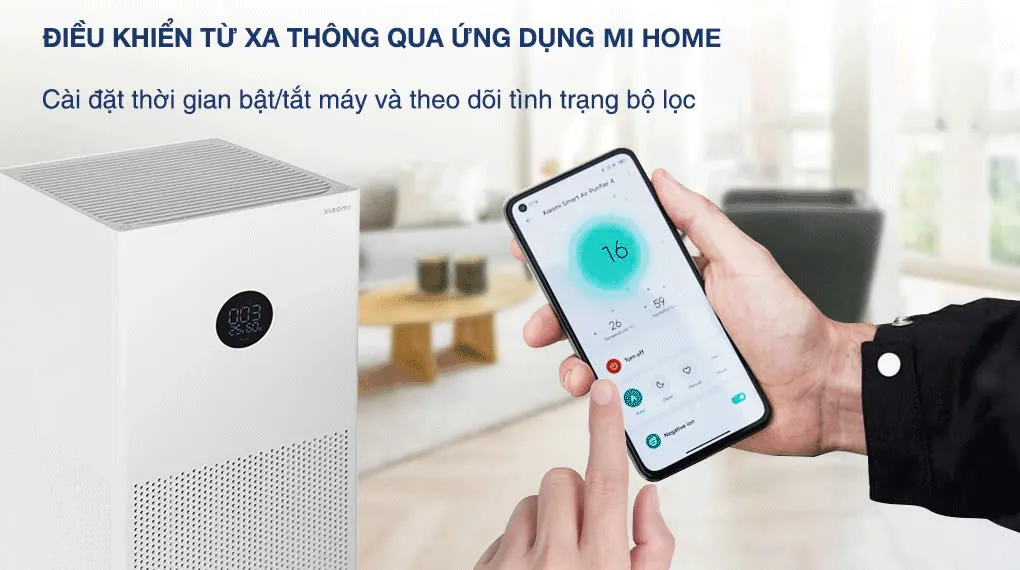 Kết nối với Mi Home để điều khiển máy lọc không khí từ xa