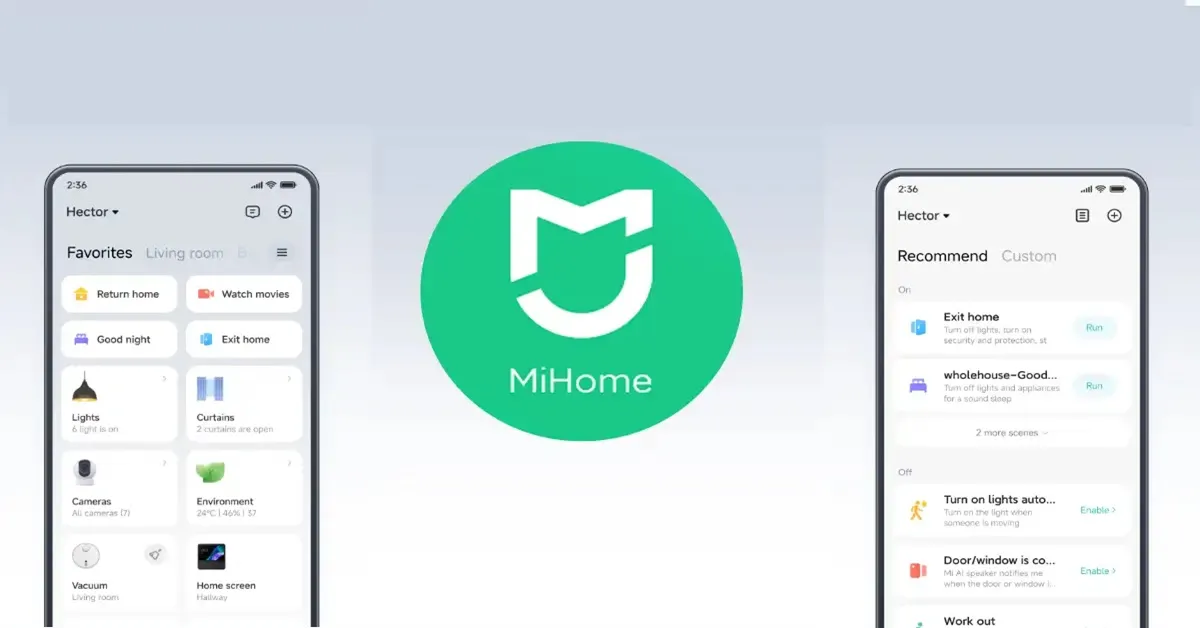 Giao diện ứng dụng Mi Home trên điện thoại