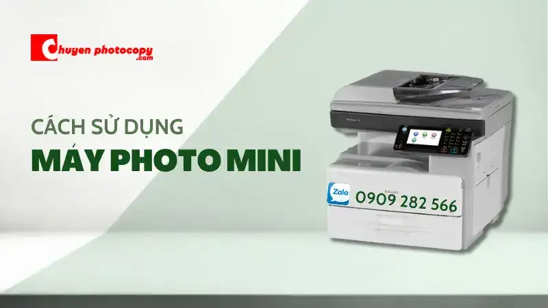 Máy photo mini với giấy in và ảnh in