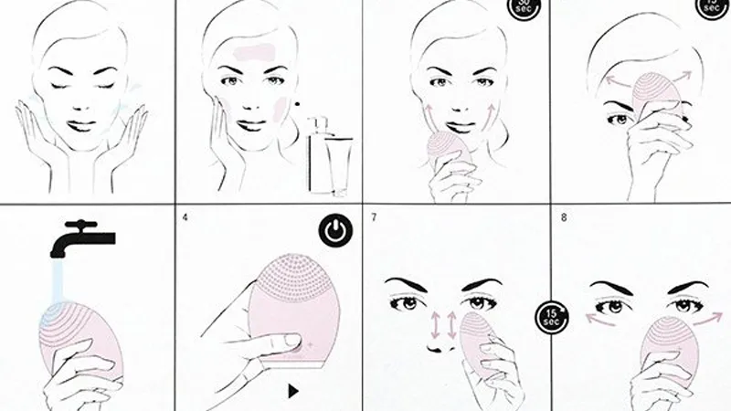 Hướng dẫn chi tiết sử dụng máy rửa mặt đúng cách