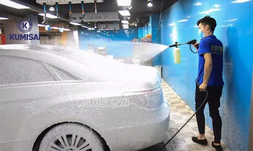 Quy trình cách sử dụng máy rửa xe áp lực cao và bọt tuyết an toàn