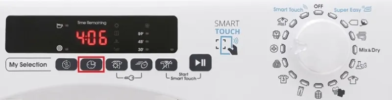 Hẹn giờ khởi động máy sấy Candy