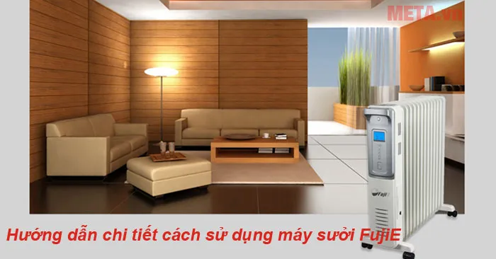 Máy sưởi dầu FujiE OFR4411 và OFR4413 tỏa nhiệt làm ấm không gian