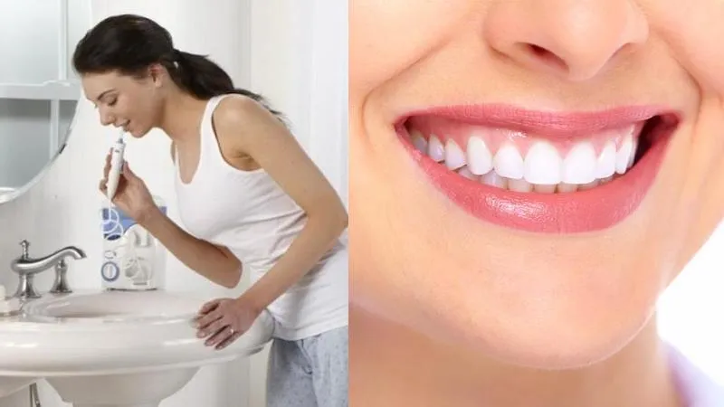 Sử dụng máy tăm nước giúp răng trắng sáng, hơi thở thơm mát và chống hôi miệng hiệu quả