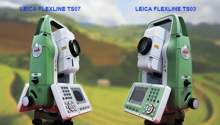 Máy đo trắc địa Leica trên chân đỡ, minh họa cách sử dụng máy đo trắc địa Leica