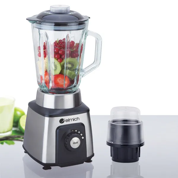 Cối xay và thân máy xay sinh tố Elmich đã được lắp đặt sẵn sàng cho việc hướng dẫn cách sử dụng máy xay sinh tố Elmich