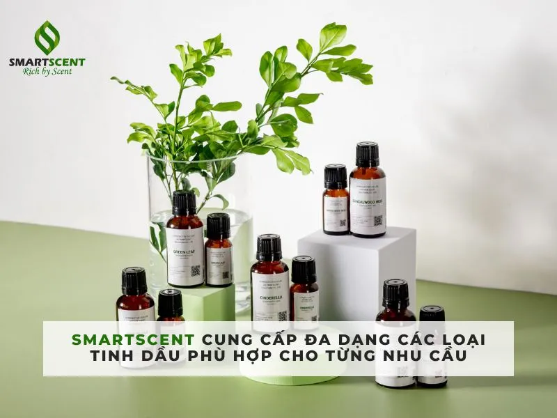 Các loại tinh dầu SmartScent đa dạng cho máy xông tinh dầu mini