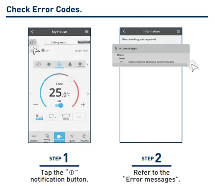 Cách check lỗi và xác định sự cố máy điều hòa Panasonic bằng ứng dụng Comfort Cloud