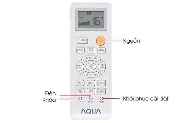 remote máy lạnh Aqua KCRV-WJB