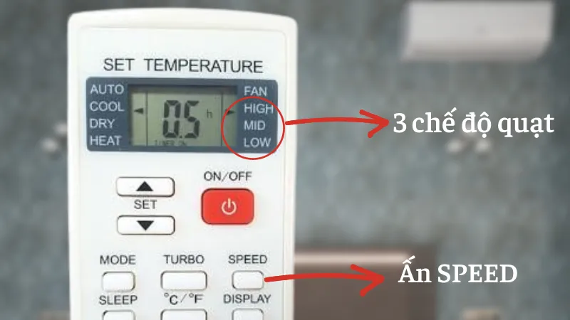 Lựa chọn tốc độ quạt phù hợp trên máy lạnh Casper