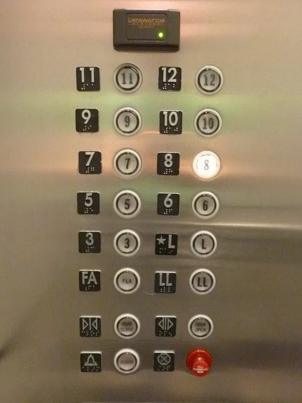 Các ký hiệu trên bảng điều khiển thang máy