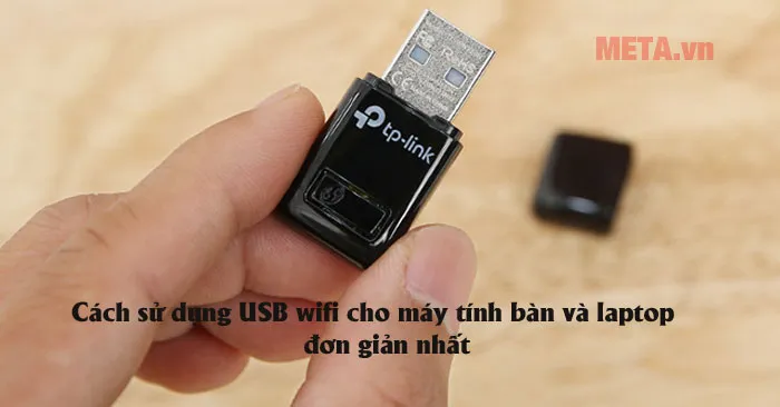 Bộ chuyển đổi USB Wi-Fi kết nối với máy tính bàn