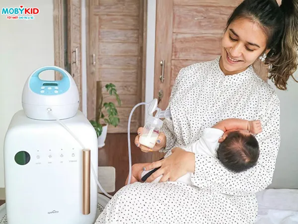 Hút sữa đúng cách với máy Spectra S1 Plus giúp mẹ thoải mái như khi cho bé bú