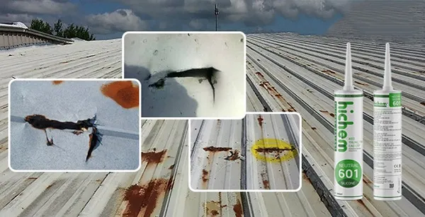 Sử dụng keo chống thấm chuyên dụng để sửa chữa các lỗ dột nhỏ trên mái tôn